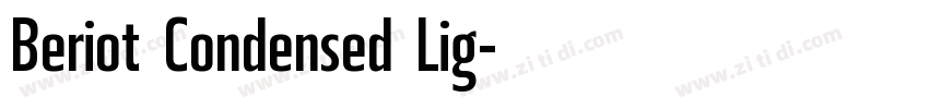 Beriot Condensed Lig字体转换